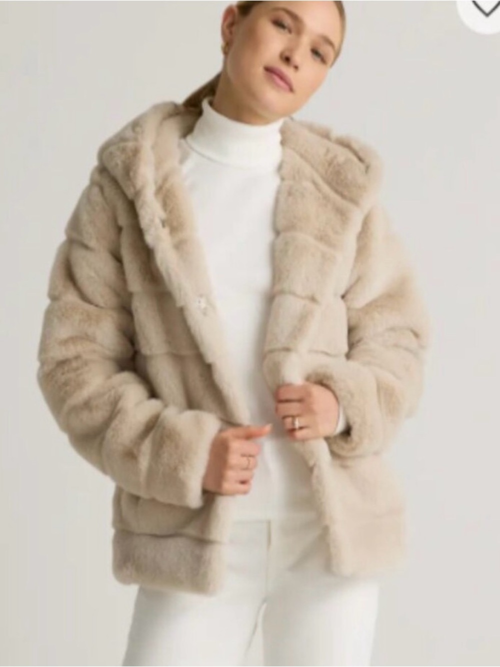 Quince Faux Fur Jacket with Hood